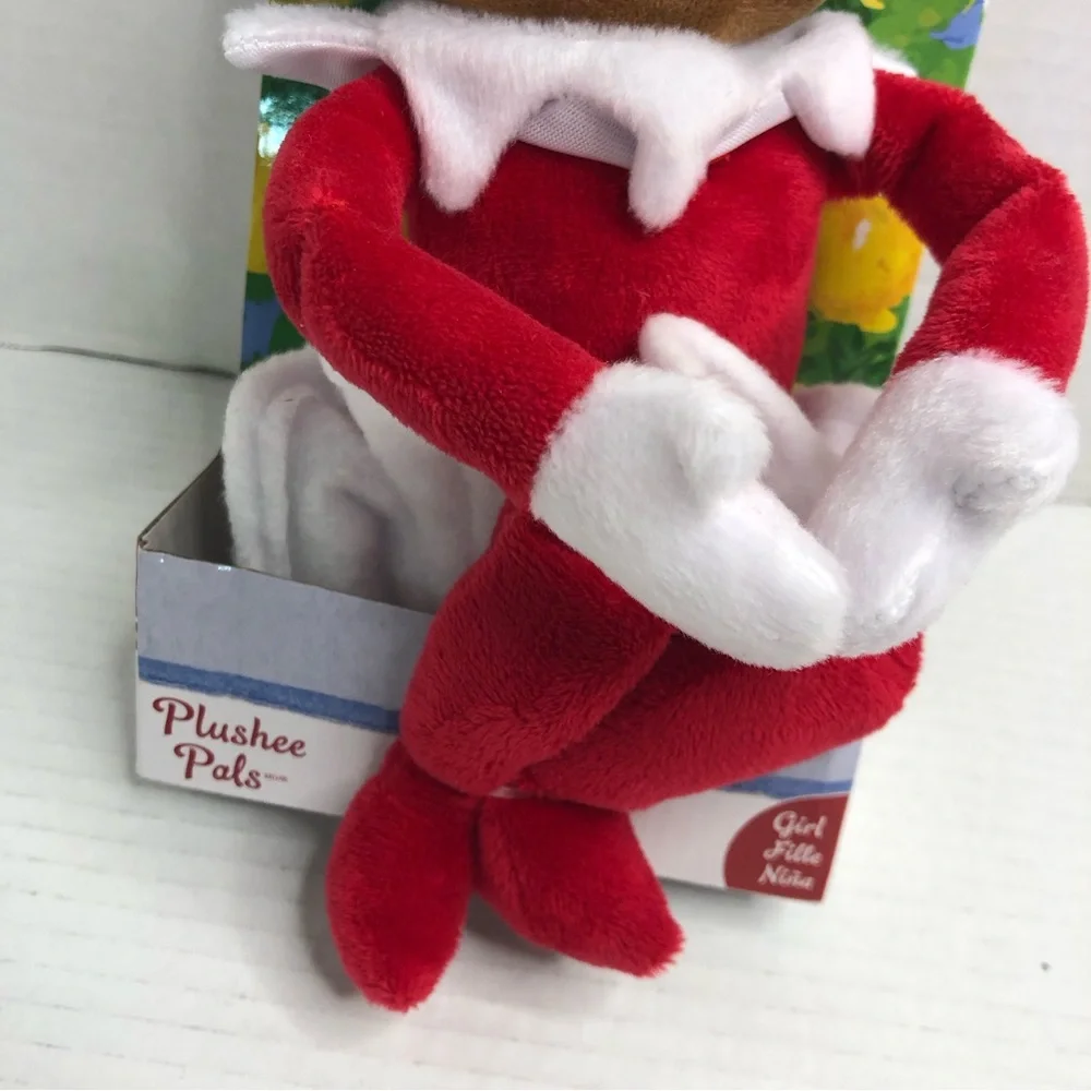 The Elf On The Shelf Girl Plushee Pals Dark Skin Brown Eyes NINA-New In Box